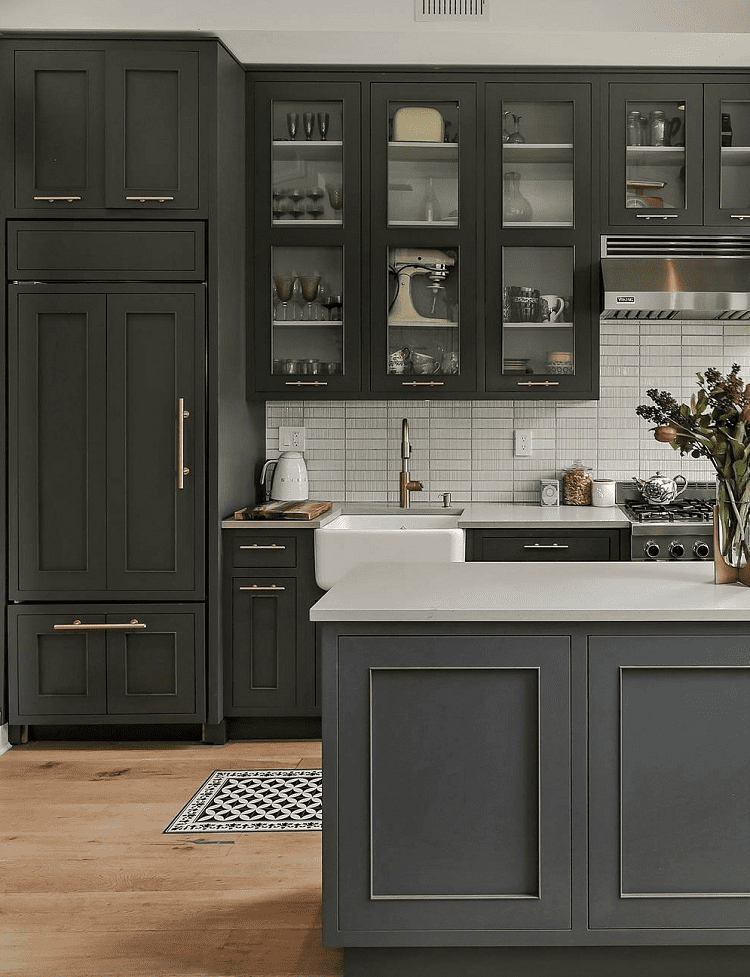 Charcoal Gray Kitchen Cabinets by Countertop News