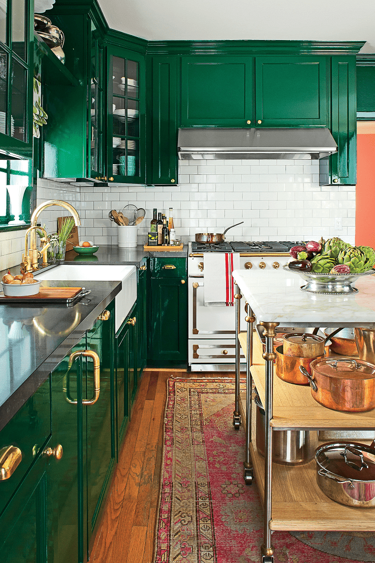 Emerald Cabinets from Southern Living