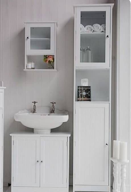 Tall Floor-to-Ceiling Bathroom Cabinet