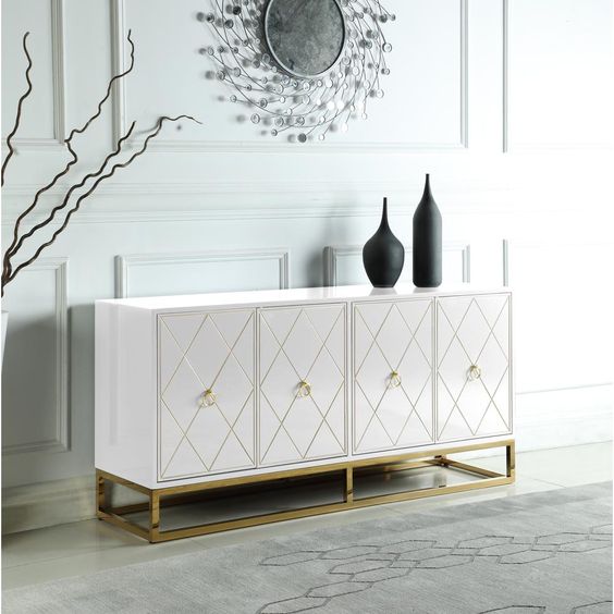 White Accent Cabinet Ideas - Curated Cabinets