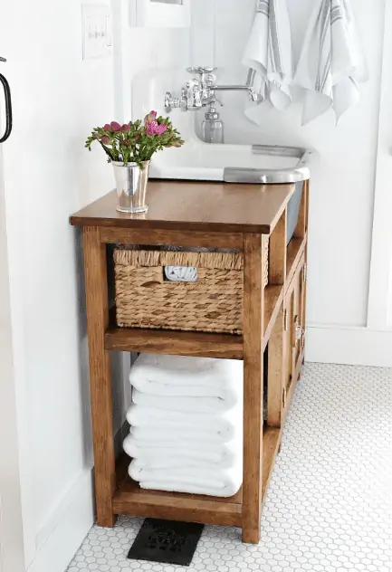 DIY Wall Mount Sink Cabinet