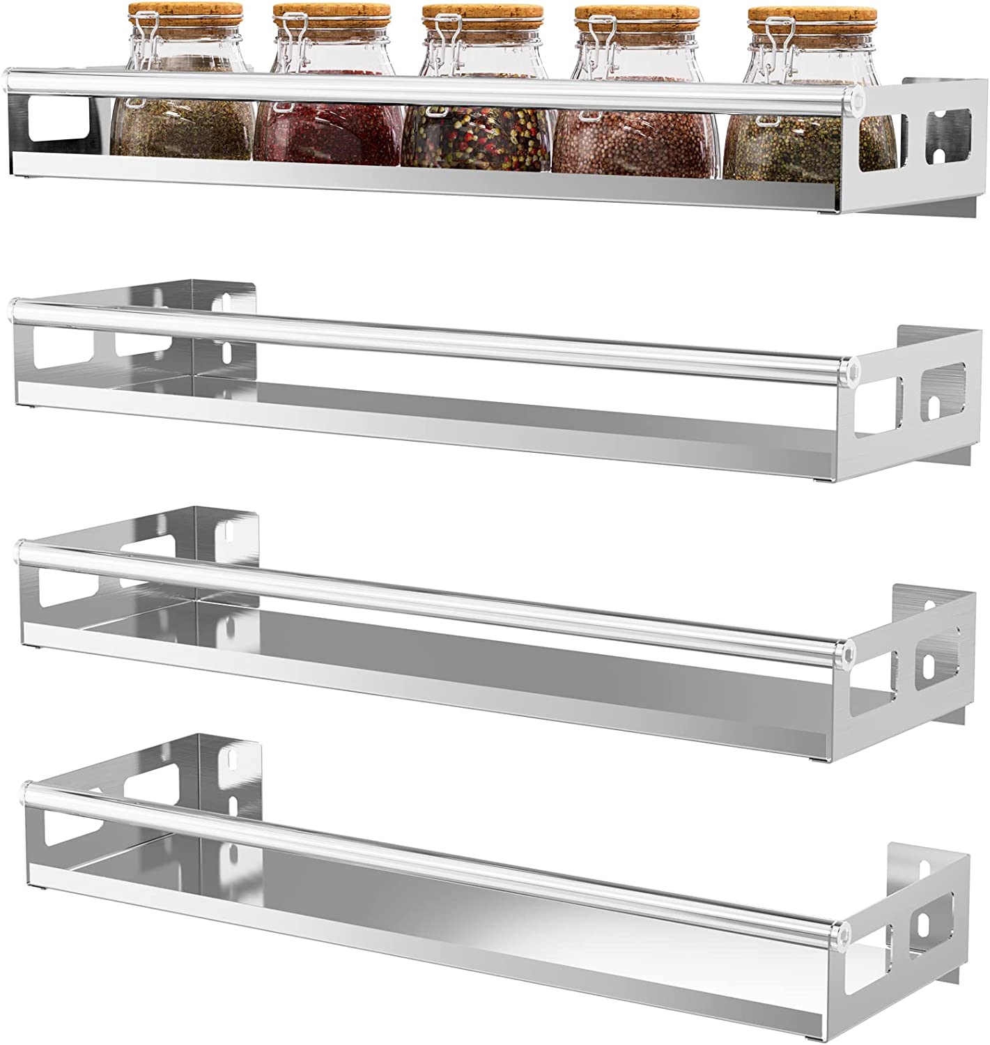 Spice Rack Wall Mount (4 Pack)