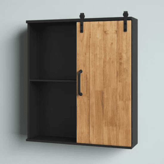 Tall Solid Wood 1 - Door Accent Cabinet