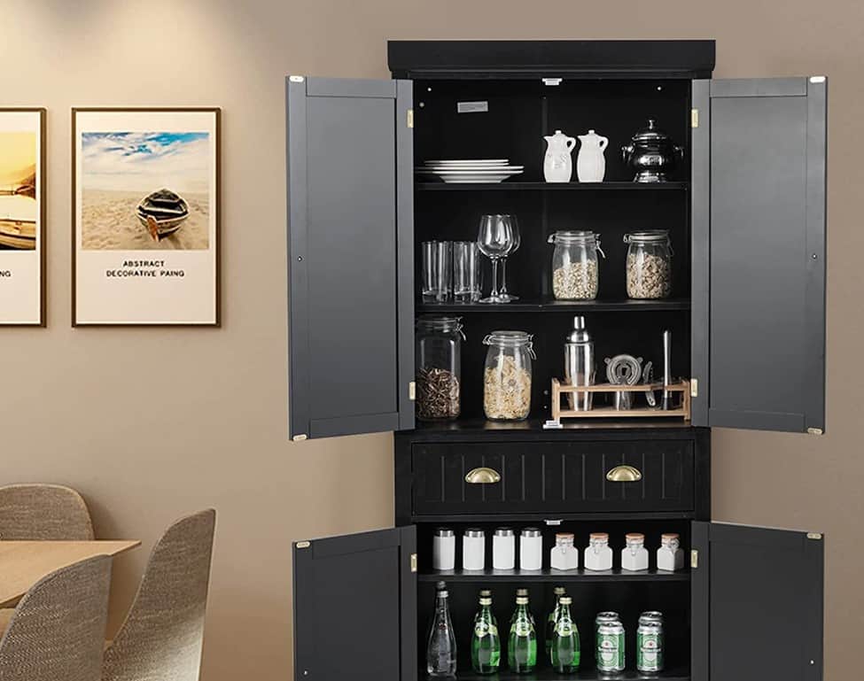 Black Pantry Cabinets for Your Kitchen