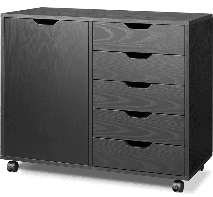 Devaise 5-Drawer Wood Dresser