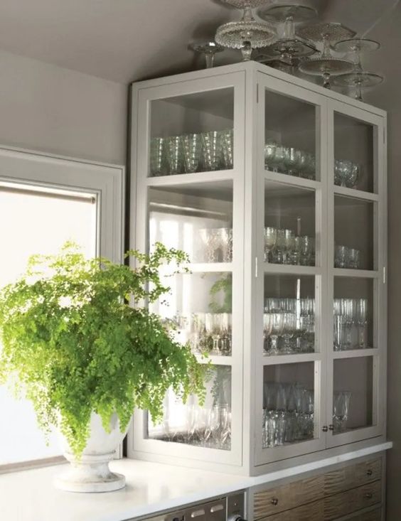 Glass Front Kitchen Cabinets