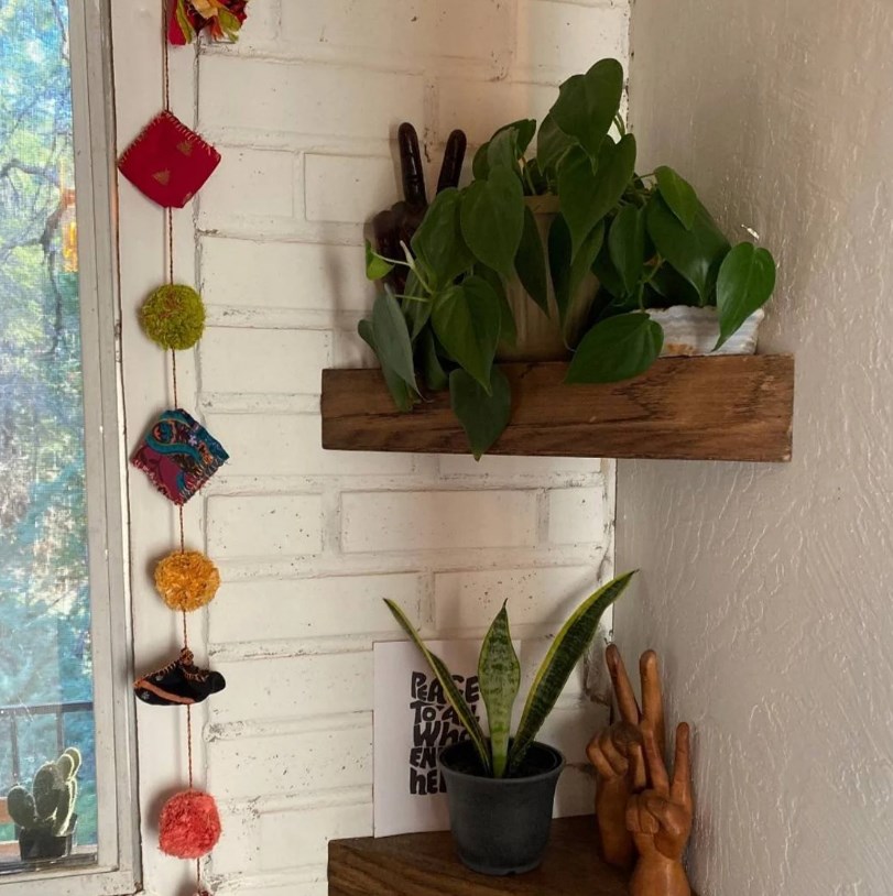 Handmade Corner Shelves