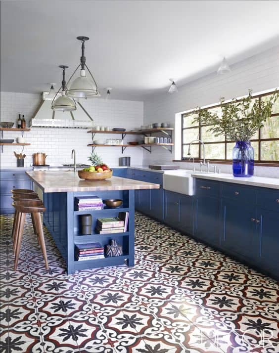 navy blue kitchen cabinet ideas: Pinterest