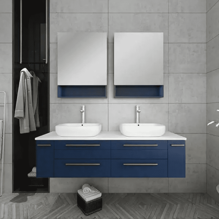 base-mounted bathroom cabinet