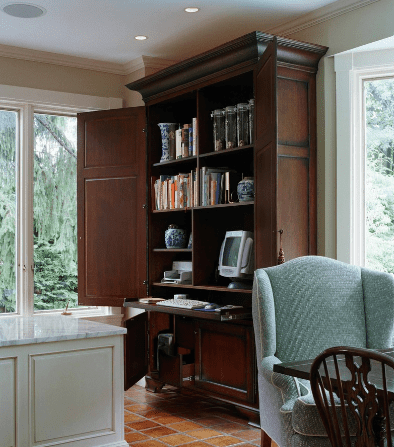 Rustic Computer Cabinet Idea