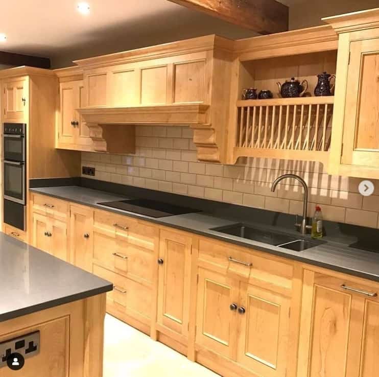 Hand-Crafted Maple Kitchen Cabinets