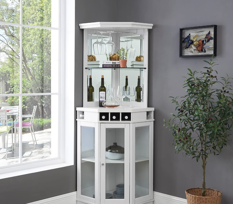 Home Source Corner Bar Unit