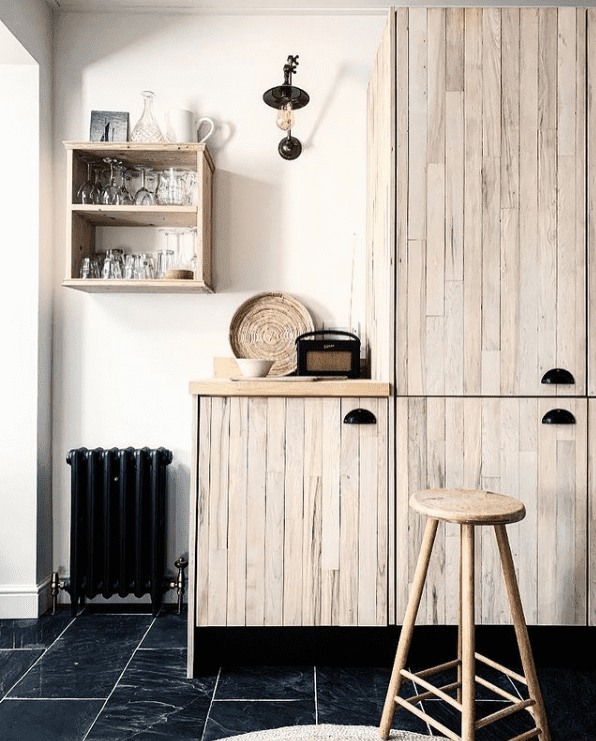 Reclaimed Maple Wood Cabinets