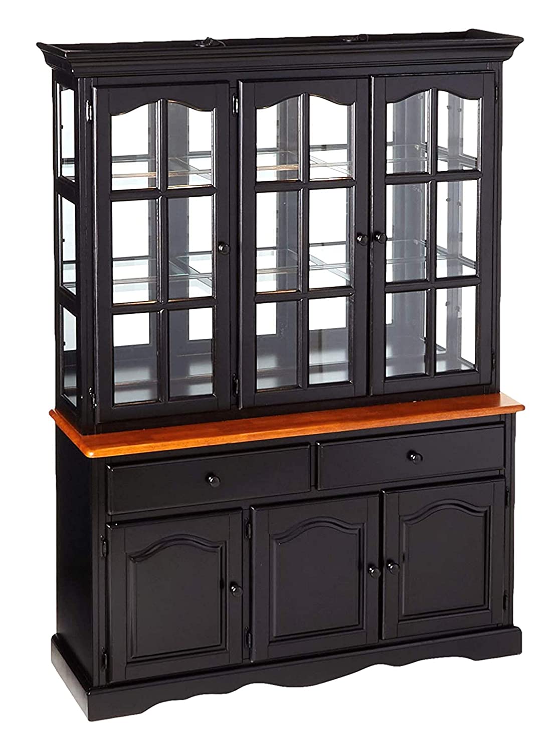 Slim Farmhouse-Style China Hutch