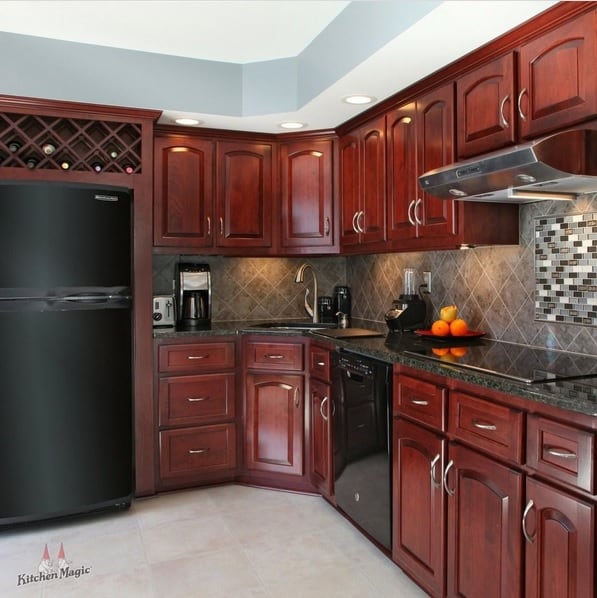 Classic Cherry Wood Cabinets