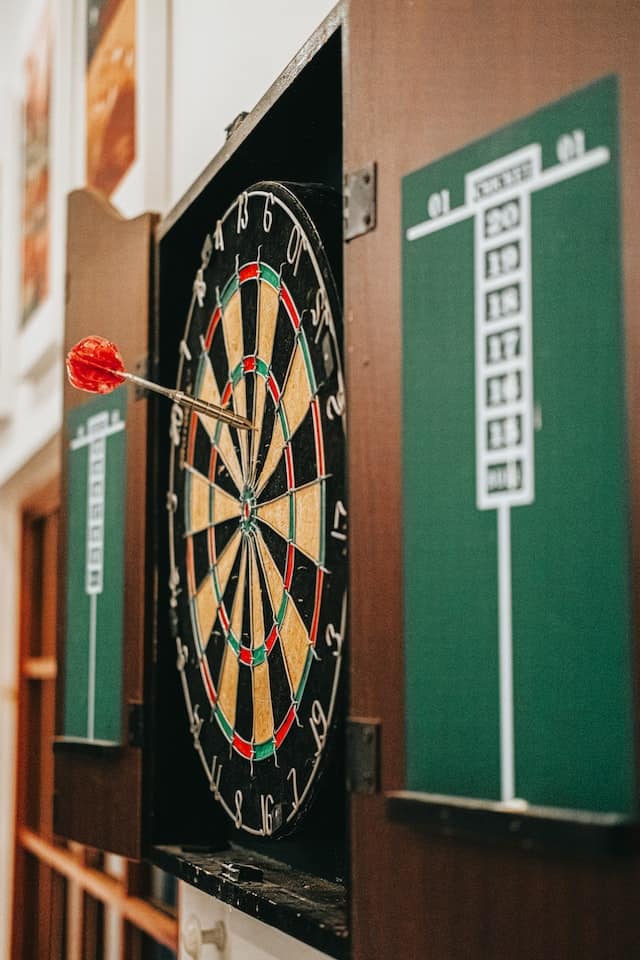 dartboard cabinet