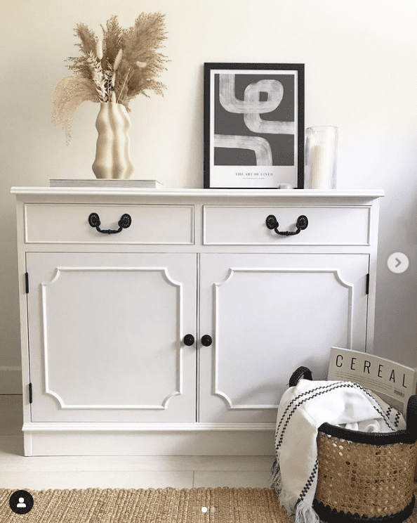 Beaded White Cabinets