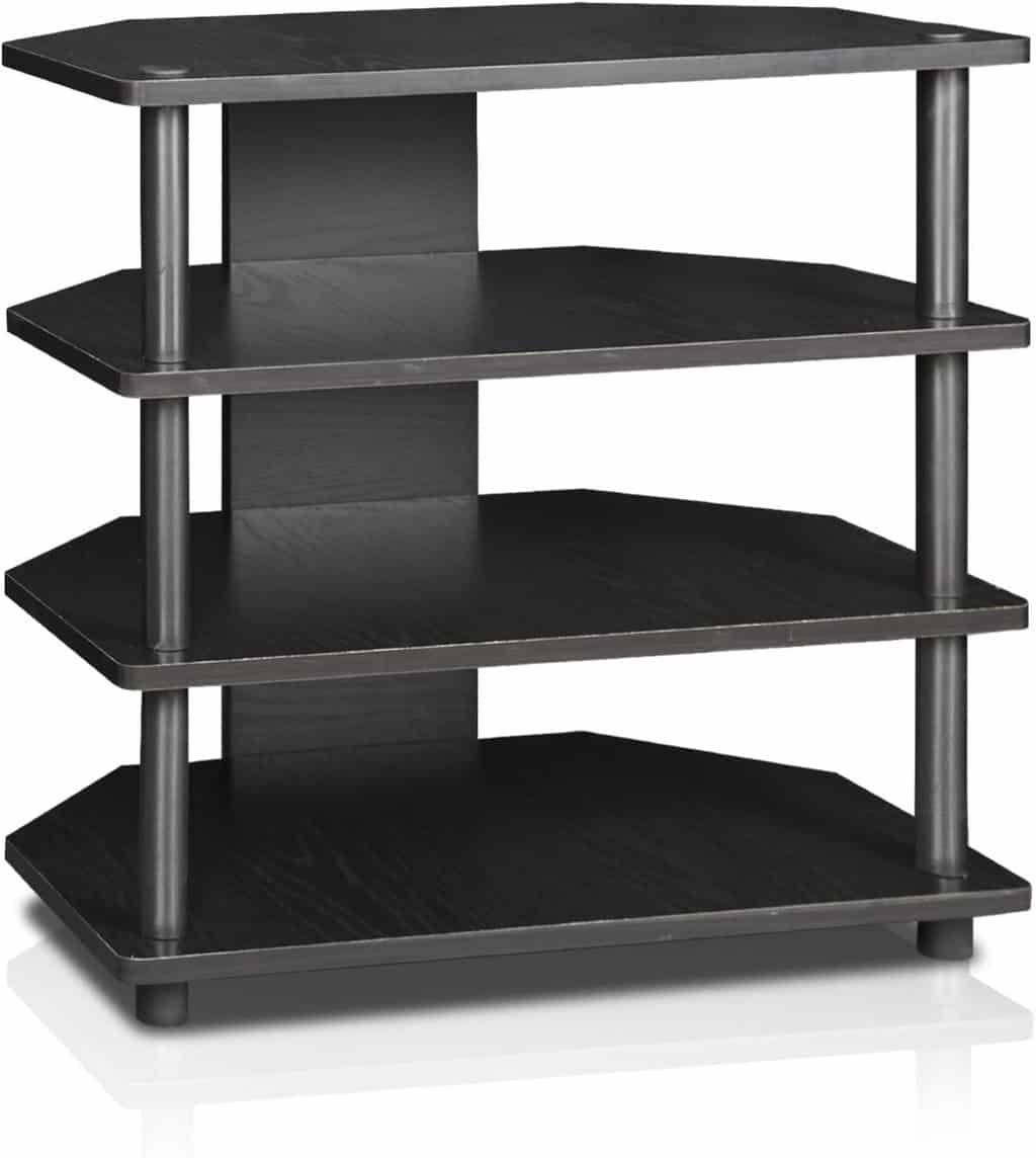 Furinno Turn-N-Tube Easy Assembly 4-Tier Petite Entertainment Center