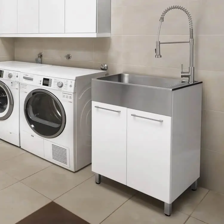 Presenza Free Standing Laundry Sink with Faucet