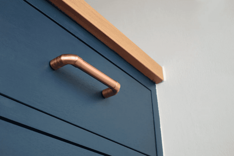 copper cabinet pulls