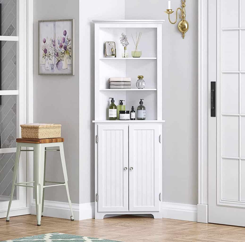 Utex Tall Corner Cabinet