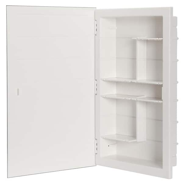 white glacier bay medicine cabinets with mirrors