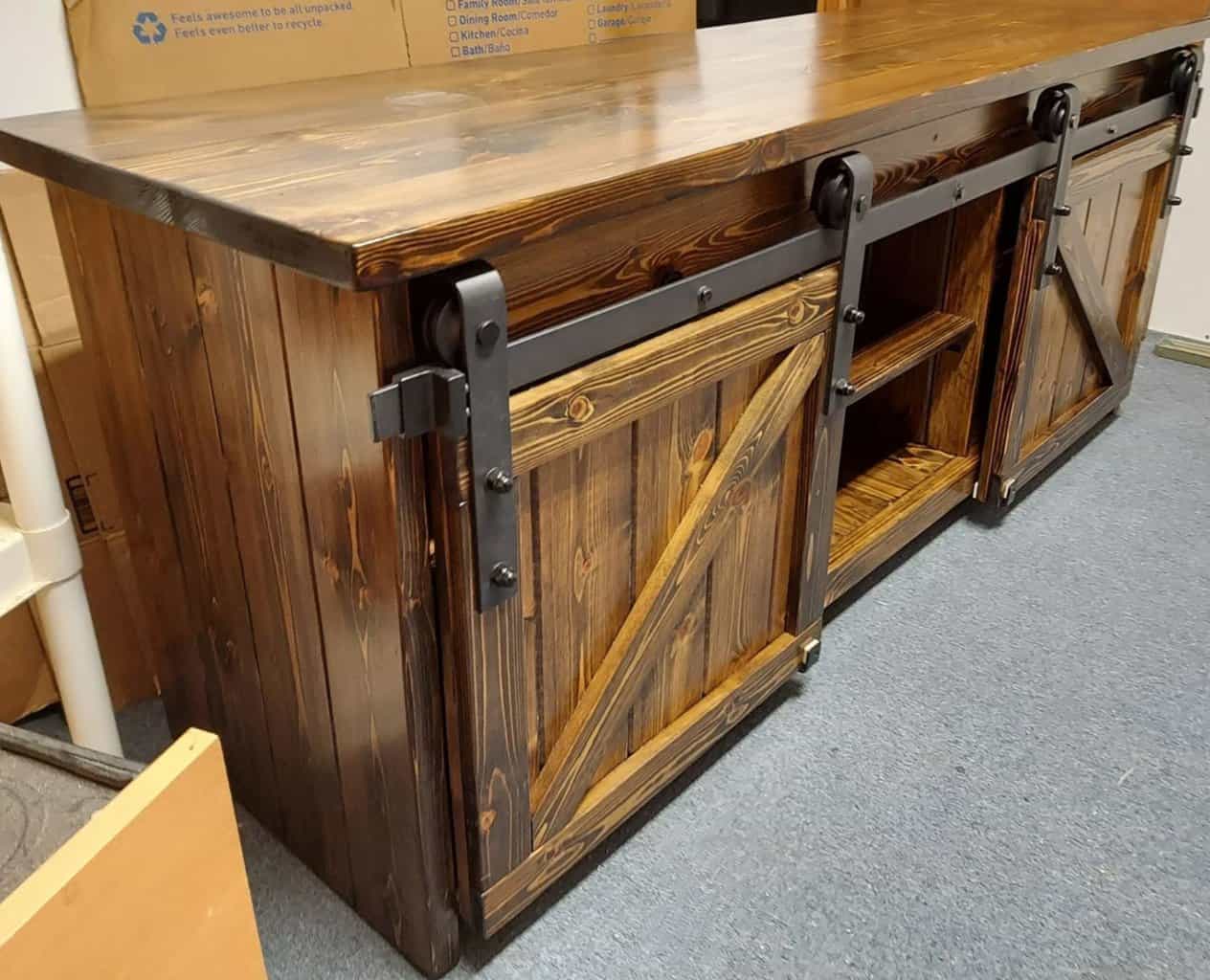 Wood Bar Cabinet