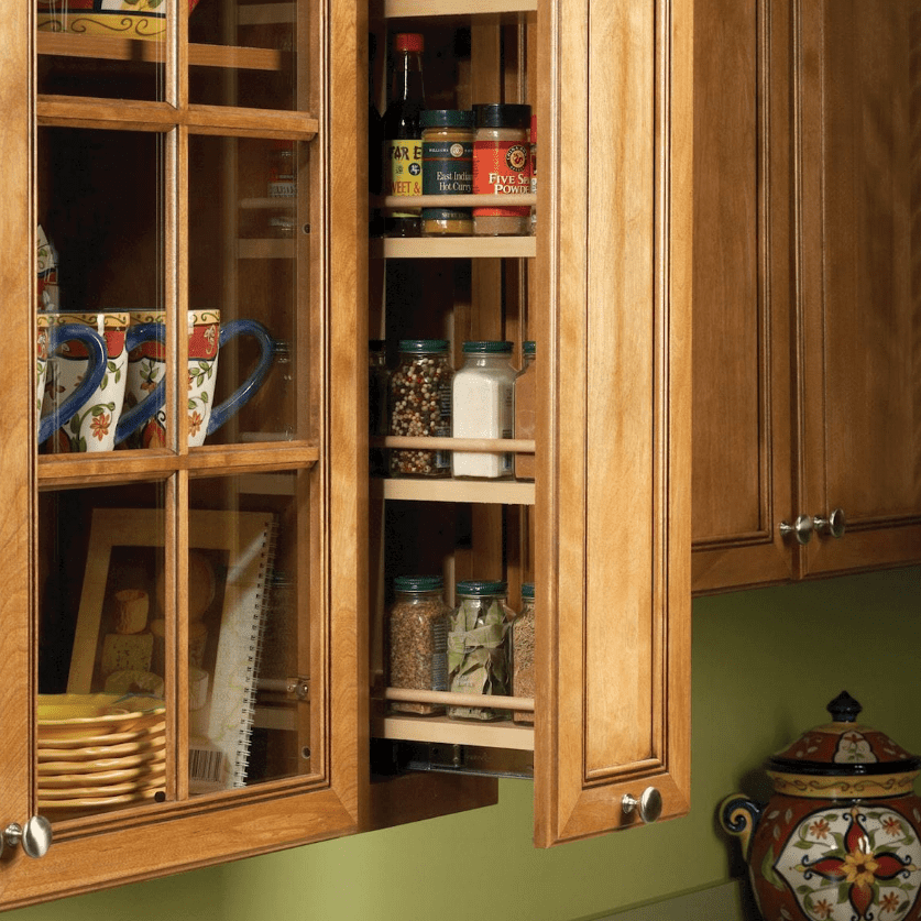 A Pullout Spice Rack