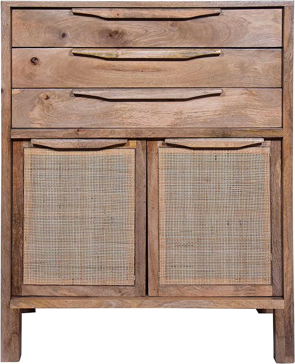 The Urban Port Ryan 40-Inch Cottage Mango Wood Dresser Storage Cabinet