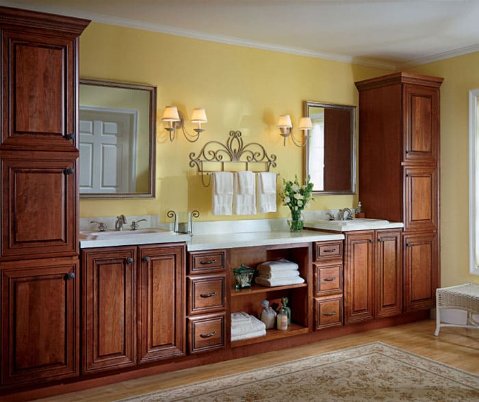 Cherry Bathroom Cabinets