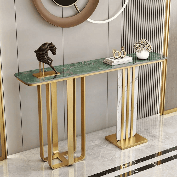 Marble and Brass Console