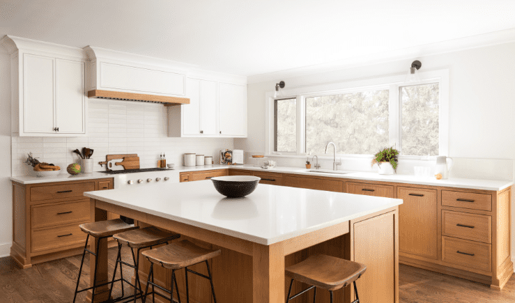 white oak kitchen