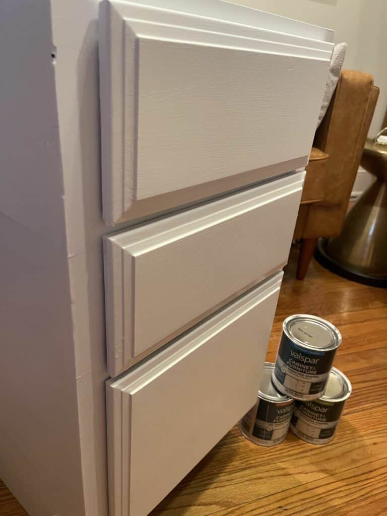 Valspar Cabinet Paint Review And Guide Curated Cabinets   Finished Painting 768x1024 1 