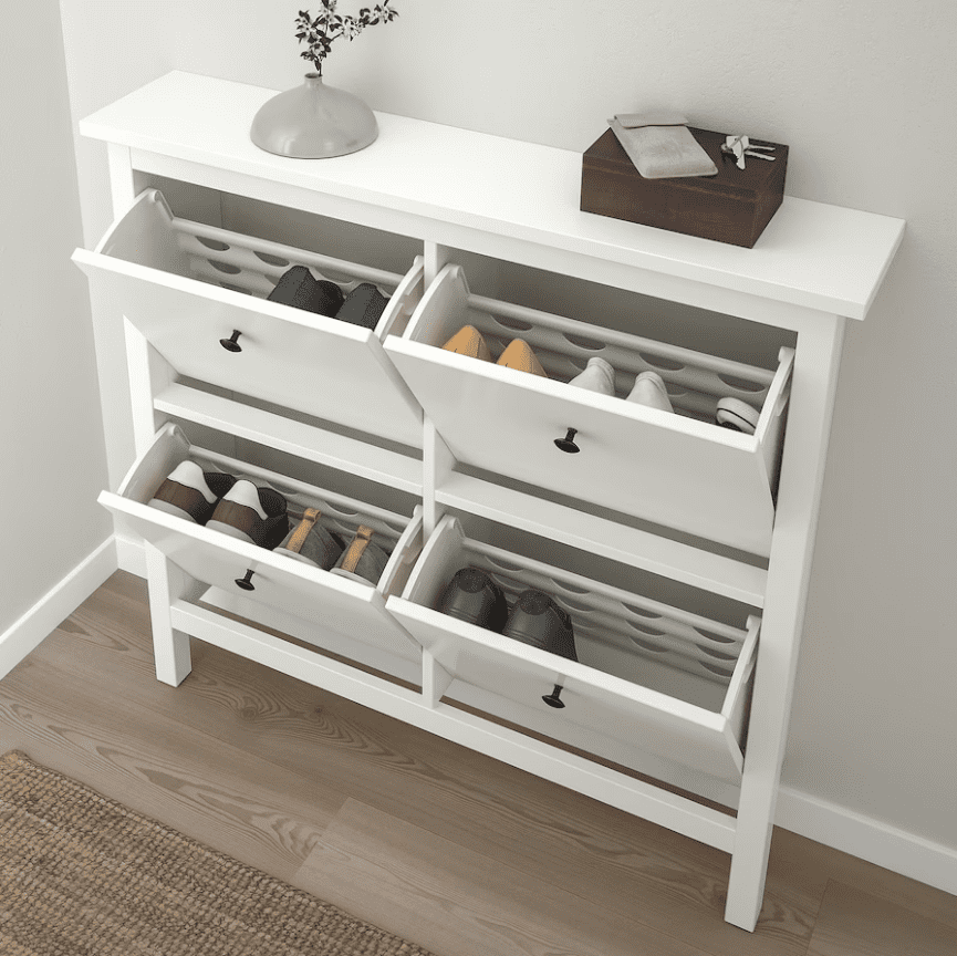 white hemnes shoes cabinet